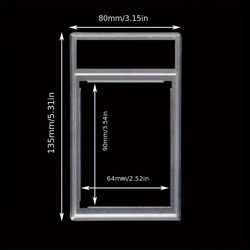 10/20/30pcs 35pt Standard Sport Card Trading Card Protective Boxes Acrylic Transparent Baseball Card Holders with Label Position