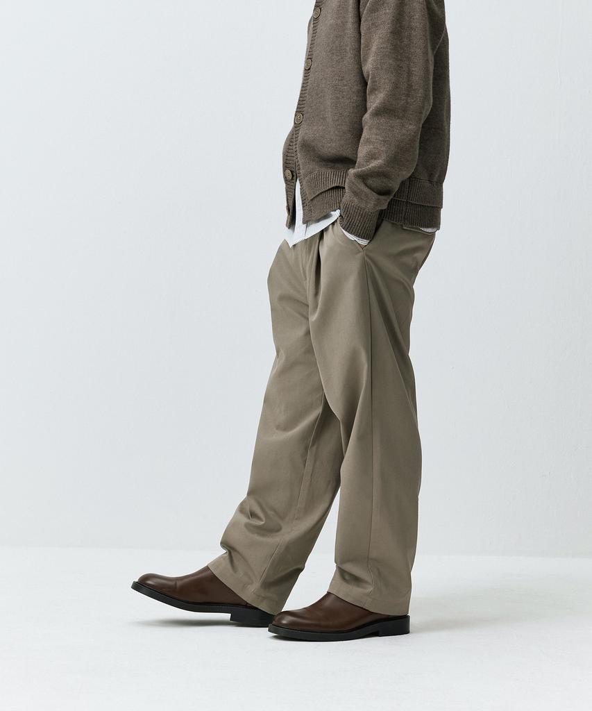 Maedeumaleuseu Wide Pintuck Slacks Pants Khaki Mmffmpt-165Kh