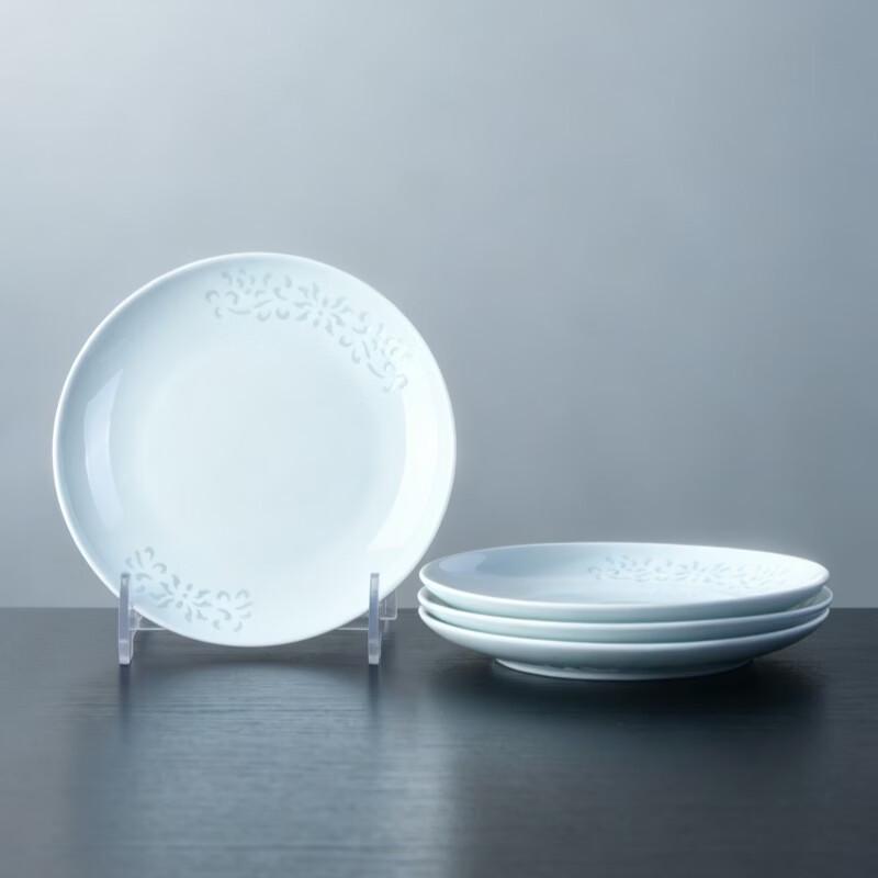 Jingdezhen Celadon Ceramic 6-inch Shallow Plates (4-pack)