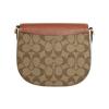 New COACH Cow Leather Saddle Bag, Crossbody Bag, Shoulder Bag Small Size Women's Brown & Rusty CE565-IME7V