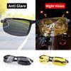 Night Vision Glasses Men Anti-Glare Driving Half Frame Sunglasses for Driver Outdoor Sport Goggles Women Day and Night Eyewear