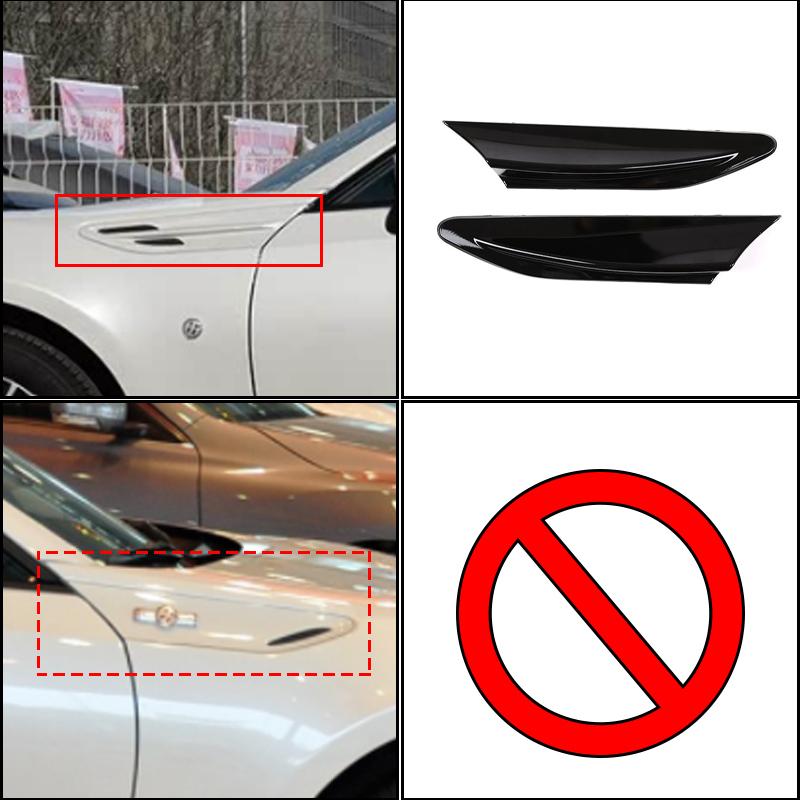 Voor Subaru BRZ Toyota 86 GT86 12-20 Auto Zijdelingse Luchtuitlaat Spatbord Vinnen Ventielkap ABS koolstofvezel textuur Exterieur Accessoires