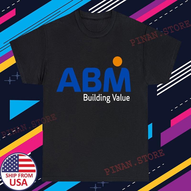 Abm Industries Building Value MenS Black Navy Size S 5Xl T shirt
