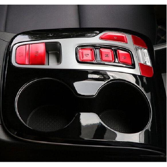 For Hyundai Tucson Control Multimedia Button 22-2023 Sticker Trim Red Aluminum