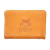 [WACHIFIELD] Dayan the Cat, Genuine Leather, Soft Cowhide Leather, Soft D-Fold Wallet, Brown