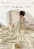 Bubble Fleece Coral Blanket for Office or Sofa