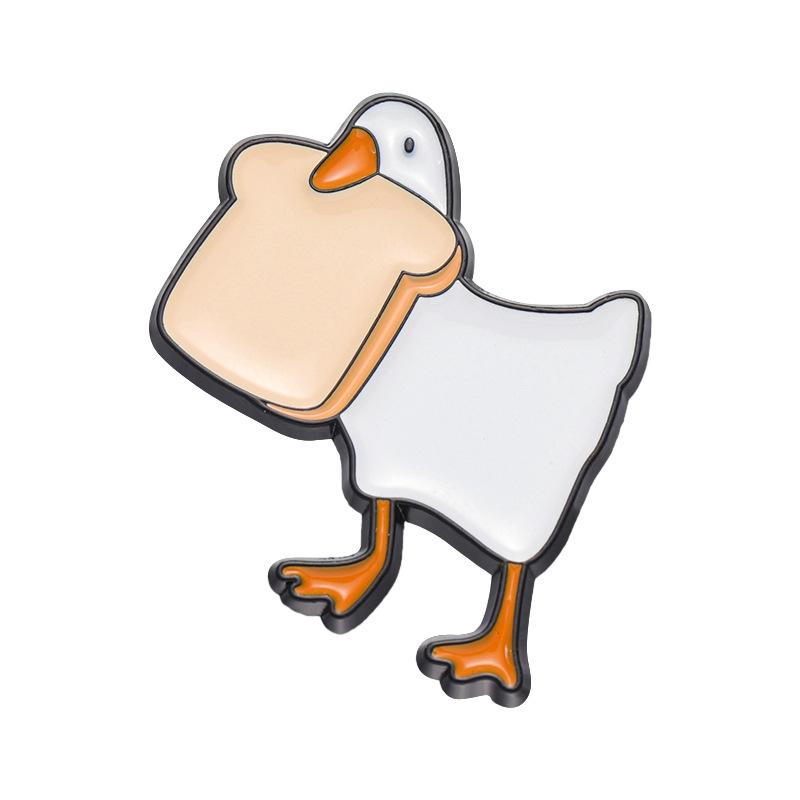 Animal Eyecatching Cartoon Duck Goose Brooch Collection In Alloy For Fun Accessories
