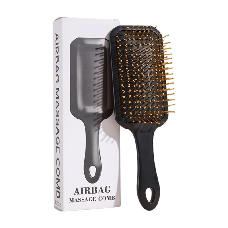 Detangling Massage Comb With Cushion Base Hair Brush And Durability ABS For Long Curly Hair Care