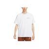 Embroidered Loose Comfortable Short Sleeve T-Shirt Men Tops White FV3759100