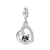 Copper Cross Birthday Stone Silicon Stop Charms Bead Dolphin Horseshoe Pendant For Original Bracelet Women Jewelry