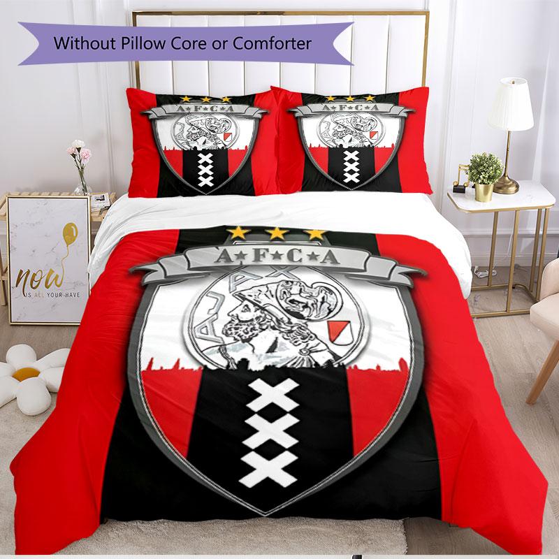 3-teiliges Bettbezug-Set (1 * Bettbezug + 2 * Kissenbezug, ohne Kern), Ajax Print Soft Ganzjahres-Bettwäsche-Set, Dekoration für Schlafzimmer zu Hause Geschenk