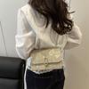 Woven Personalized Lace  New Trendy Fashion Chain Popular Spring New Chain Shoulder Crossbody Small Square Bag