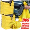 Toallas para lavado de autos Paño de limpieza Paño absorbente seco Toalla de microfibra de uso general Espesada Amarilla 30/40/60cm