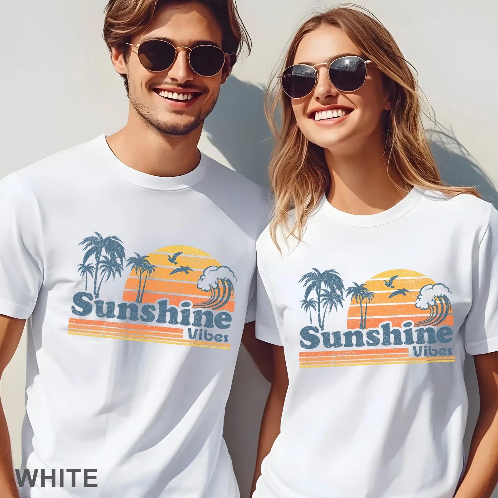 Retro Sunrise Shirt, Boho Beachy Vibes Shirt, Summer Holidays Shirt, 203031 XL