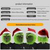 Grinch Masquerade Mask and Gloves Set for Christmas Performances
