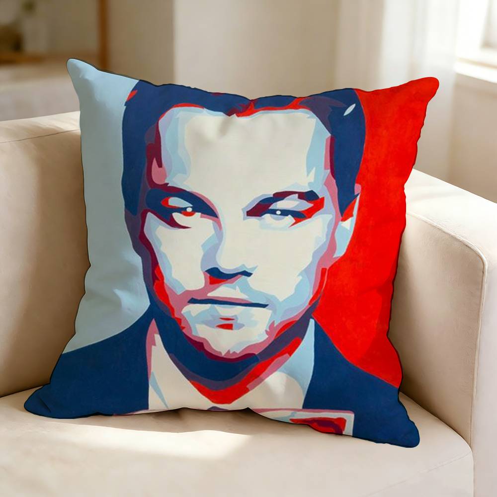 TThe Wolf of Wall Street MOVIE Square DoubleSided printed Pillow Case Bedroom Bedside Pillow Sofa Cushion Cover