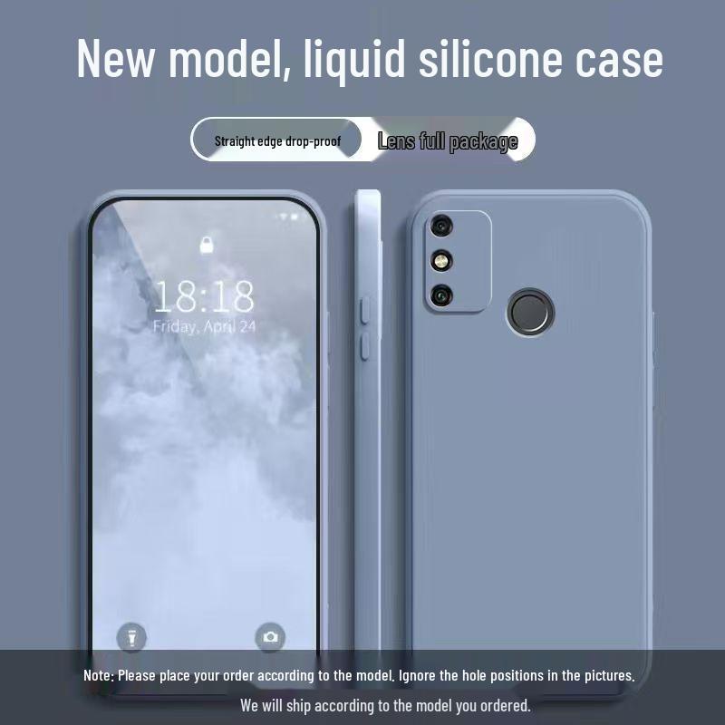 Honor 9A Solid Color Rubik's Cube Liquid Full Coverage Anti-drop Soft Case - New Model