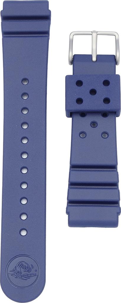 Seiko watch 22mm mounting 20mm buckle navy genuine strap, RS04K22NY2, width, width, urethane, blue, diver's watch.