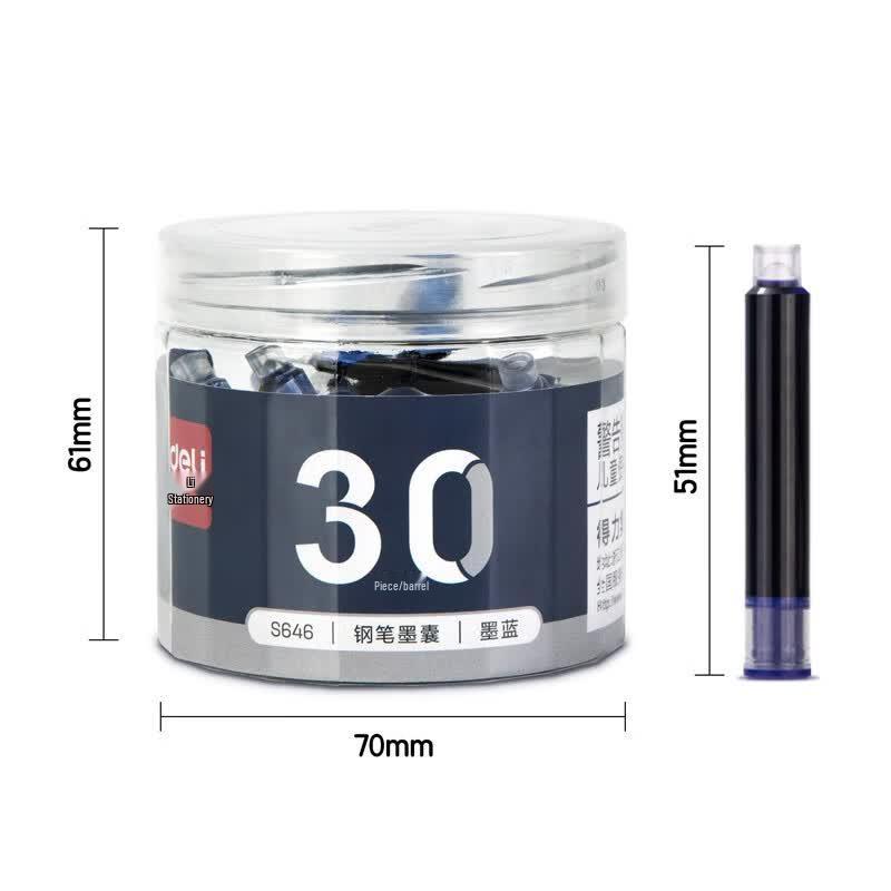 Deli Replaceable Fountain Pen Ink Cartridges