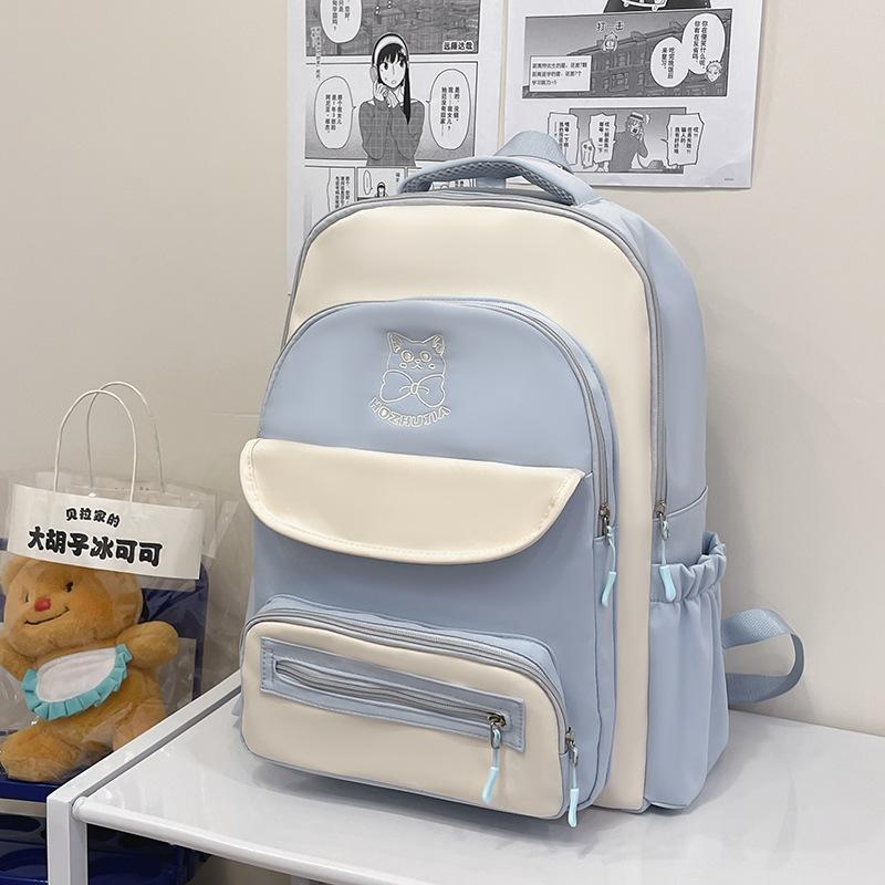 Schoolbag large-capacity schoolbag for girls, junior high school students, girls, simple and versatile Japanese high school students, backpack design