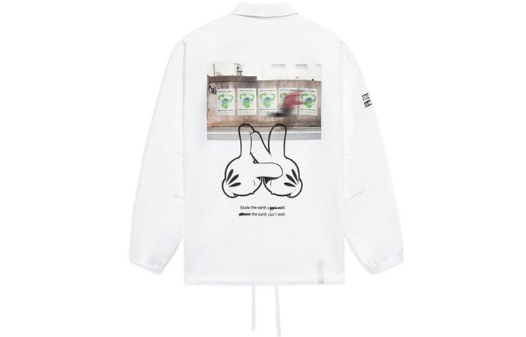 Li Ning x OG_SLICK Skateboard Jacket Men s White AFDS283-1 M