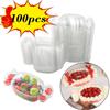 100 Stück Süßigkeitenförmige Kuchenboxen für Obstsalate Tiramisu und mehr Ideal für Partys Hochzeiten Geburtstagsbedarf Festliche Verpackung