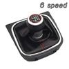 New OE Style High Quality 5 6 Speed Manual Gear Shift Knob With Boot Cover Complete Set For VW Golf Jetta MK6 MK5 Rabbit Models
