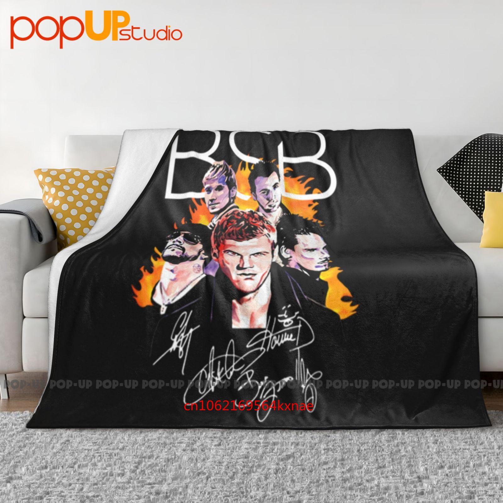 

Backstreet Boys Members Signatures Us Supplier Ultra-Soft Blanket Quilt Winter Sofa Cover Bed Covers 30x40in