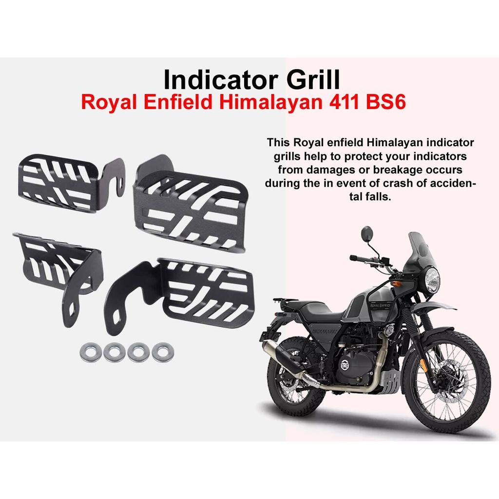 Black "Indicator Protector Grill" Fit For Royal Enfield Himalayan 411 BS6