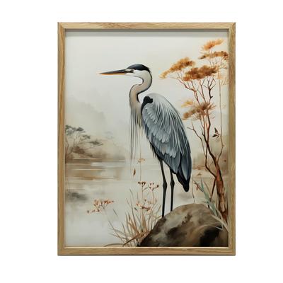 A Walk On the Misty Lake A Walk On the Misty Lake, 30X40 Cm, Unframed, Premium Canvas On Stretcher