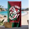 South Sydney Rabbitohs Print Beach Towel Soft Portable Quick?dry Towel For Pool Summer Vacation Outdoor Sport