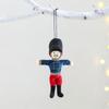 Classical Fabric Nut Cracker Soldier Figures Christmas Tree Hanging Ornaments Holiday Home Decoration