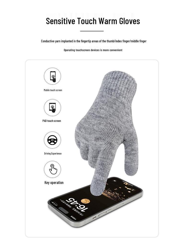 Women's Winter Knit Hat, Scarf, and Gloves Set - Double Layer Fleece Lined for Warmth