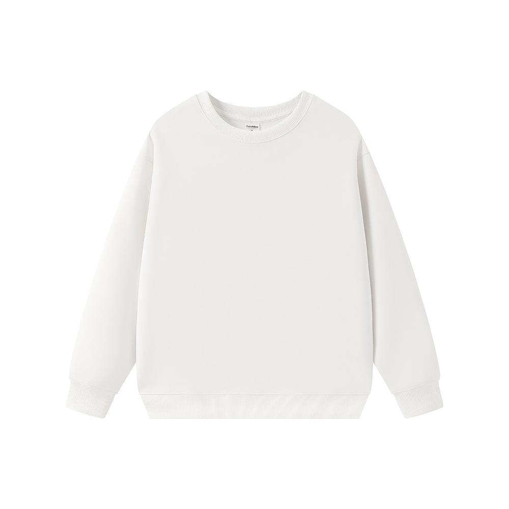 Fashionable 330g Oversized Casual Men's American Streetwear Solid Color Crew Neck Sweatshirt - Men's Fall Winter Basic Sweatshirt