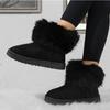Fashion Winter Women Boots Suede Thermal Sleeves Keep Warm Mid-Calf Snow Boots Ladies Comfortable Platform Shoes Zapatos Mujer Size 43