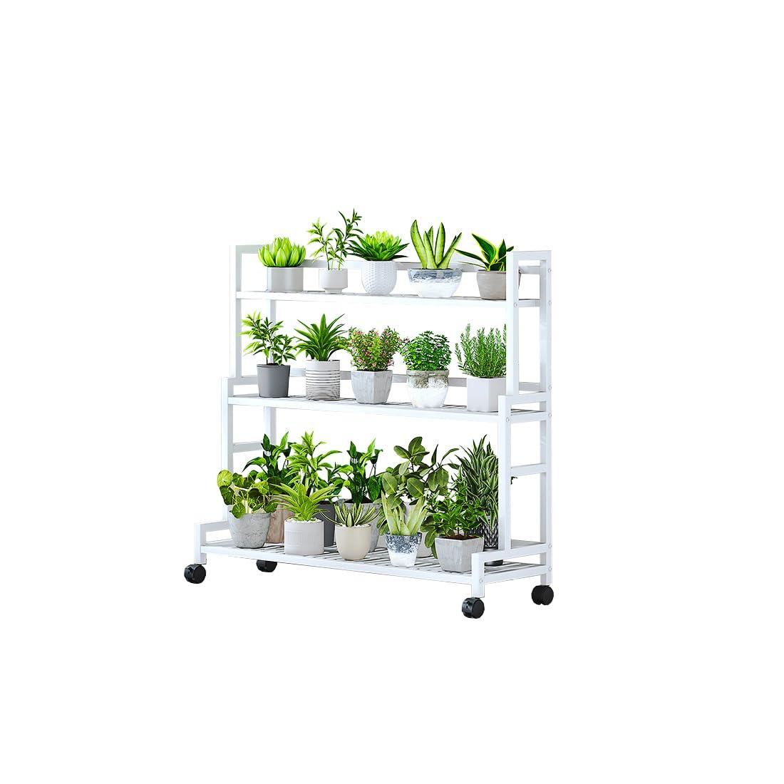 

KASABULAC Садовый кашпо для 3 цветов, садоводство, цветочный горшок, цветок с большой вместимостью, стойка, стойка, ярус, полка, стойка, стойка, бонсай, комнатные растения, подставка, белый