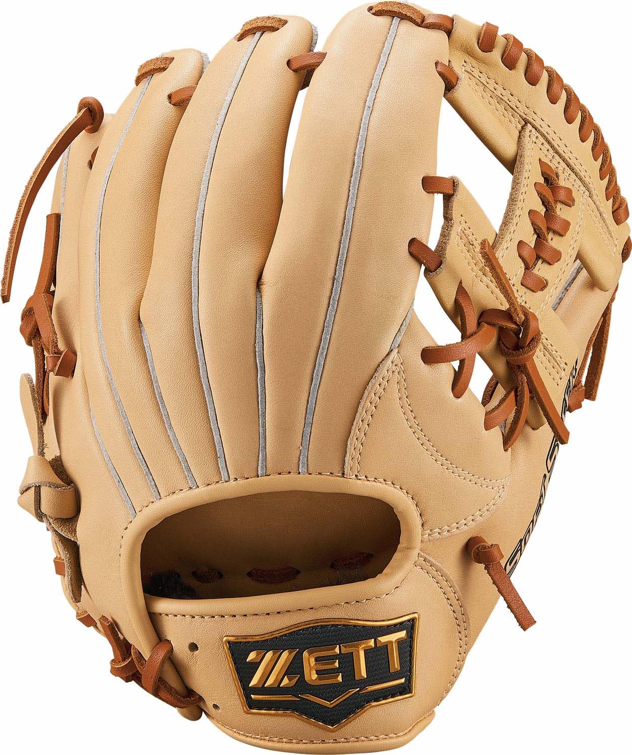 

ZETT Youth Baseball Soft Steer Pastel Brown x Oak Brown BJGB74430 Glove, Series, All-Around, Left-Handed Throw, (3236),