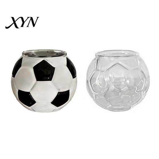 Whiskyglas Fußballform Fußball Bierglas, Geformter Becher, Große Kapazität Einzigartiges Geschenk Trinkbecher für Craft Beer Hausbar Sportfan Fußball-Thema