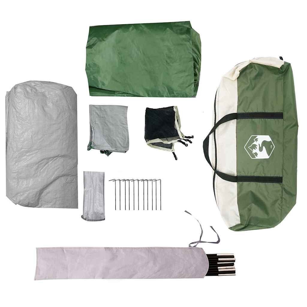 Dome Family Tent for 6 Persons Green Waterproof