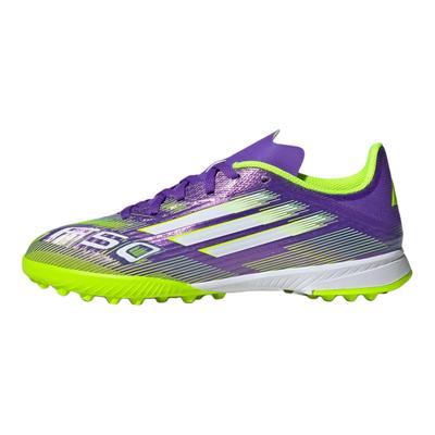 Adizero F50 League TF K Radiant Blaze Pack Scarpe da Ginnastica per Bambini Viola Viola-Rush Bianco Nuvola JI0000
