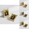 Fashionable Alloy Mona Lisa Earrings Womens Jewelry 2022 Collection
