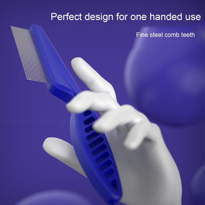 2x Katzen Nadelkamm Entfernung von fliegenden Haaren Entfilzungswerkzeug Haustierhaarbürste Katze/Hund Massagekamm Edelstahl