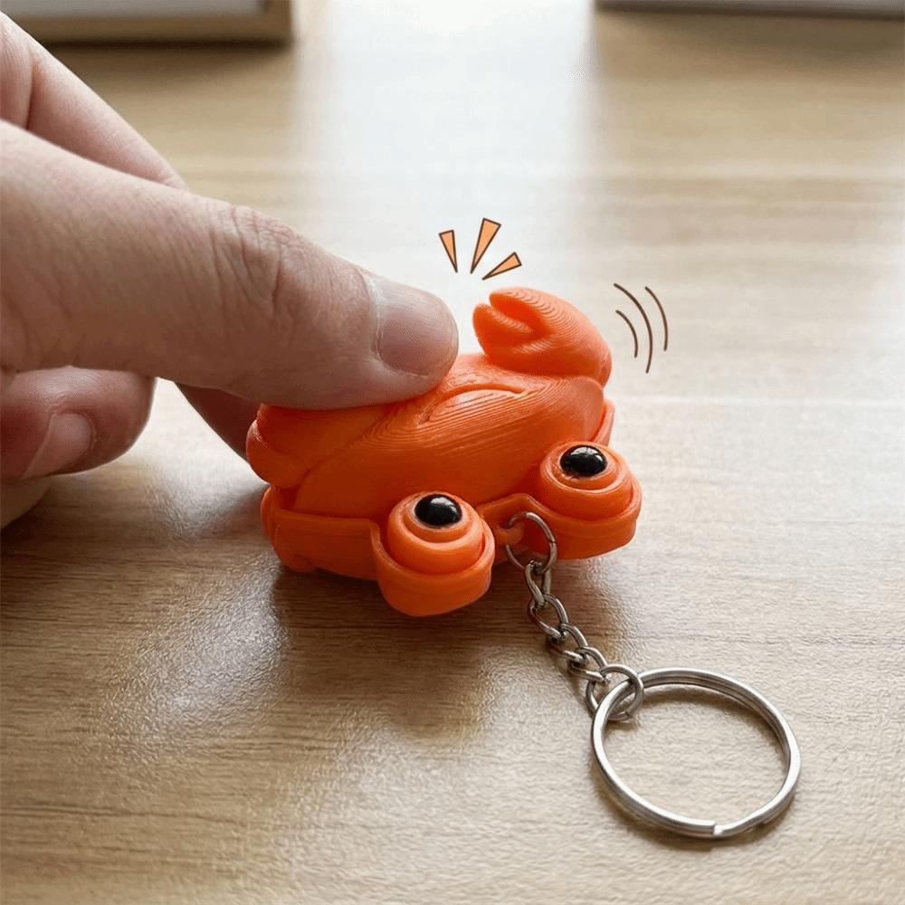 Portable Click Press Toy 3D Printing Keychain Pendant Fun Cartoon Decor  Busy Work