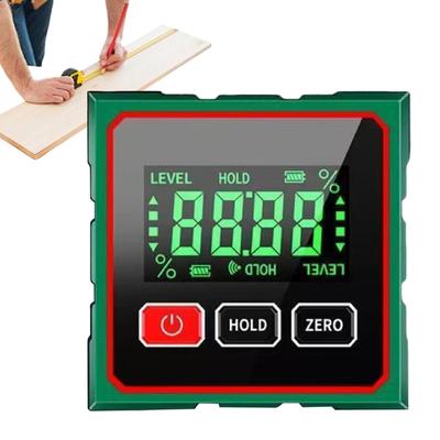 Magnetischer Digitaler Winkelmesser LCD 4-seitiges Magnetisches Wasserwaagen-Winkelmessgerät Wasserdichter Winkelmesser Für Außenbereich Werkstatt Bauwesen