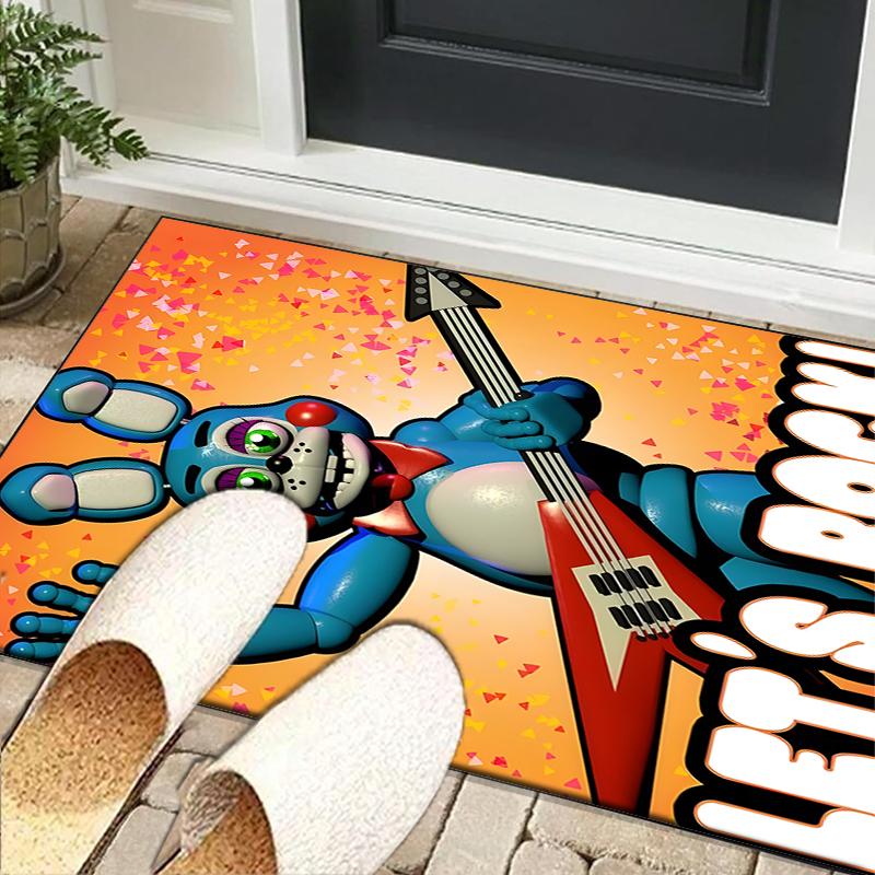 Five Nights Teddybär Büro Teppich Stuhlunterlage, Spielteppich, Geeignet für Eingangsbereich, Schlafzimmer, Wohnzimmer, Schreibtisch, Weihnachtsgeschenk