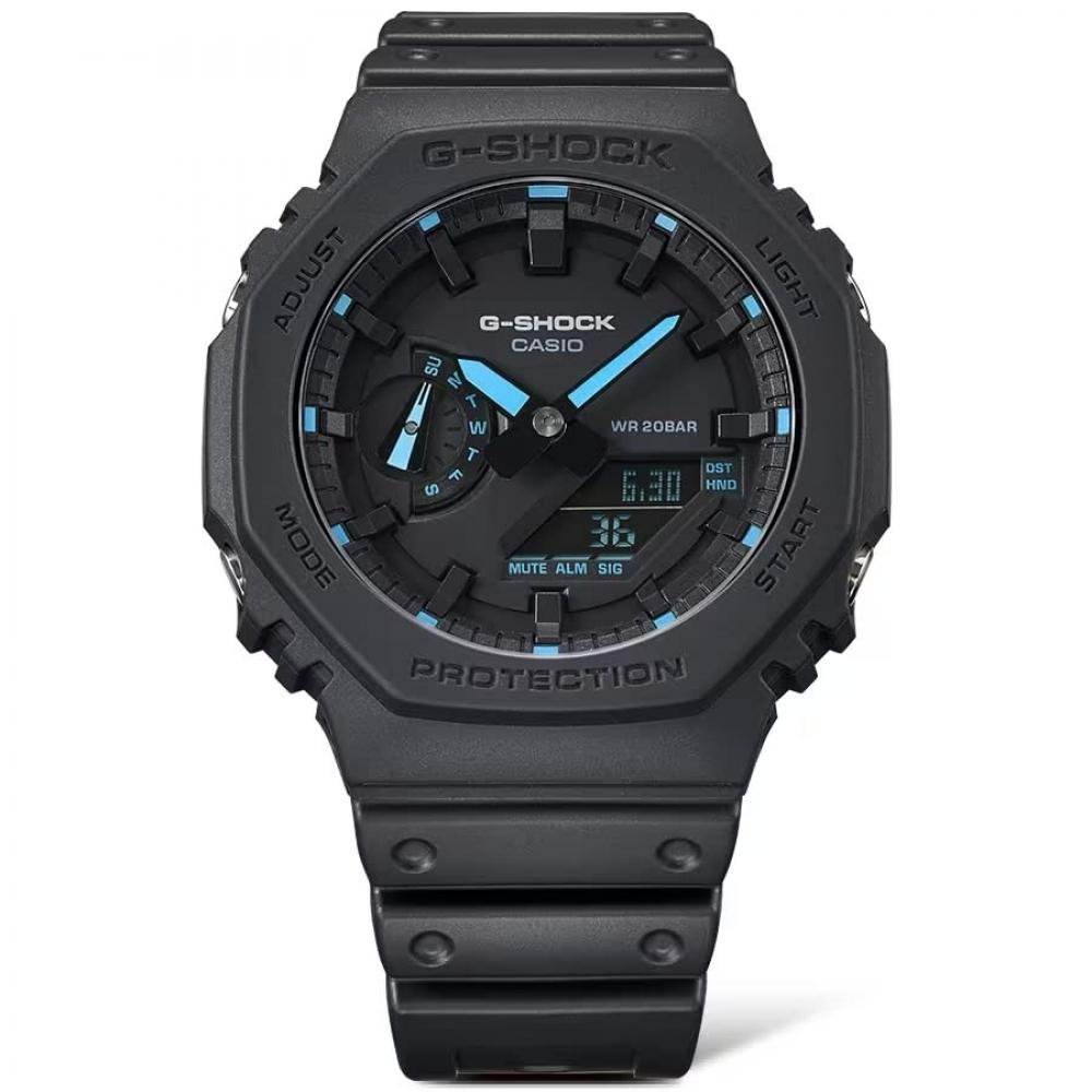 G-SHOCK GA2100-1A2 neon akcentusú férfi óra kék, kék