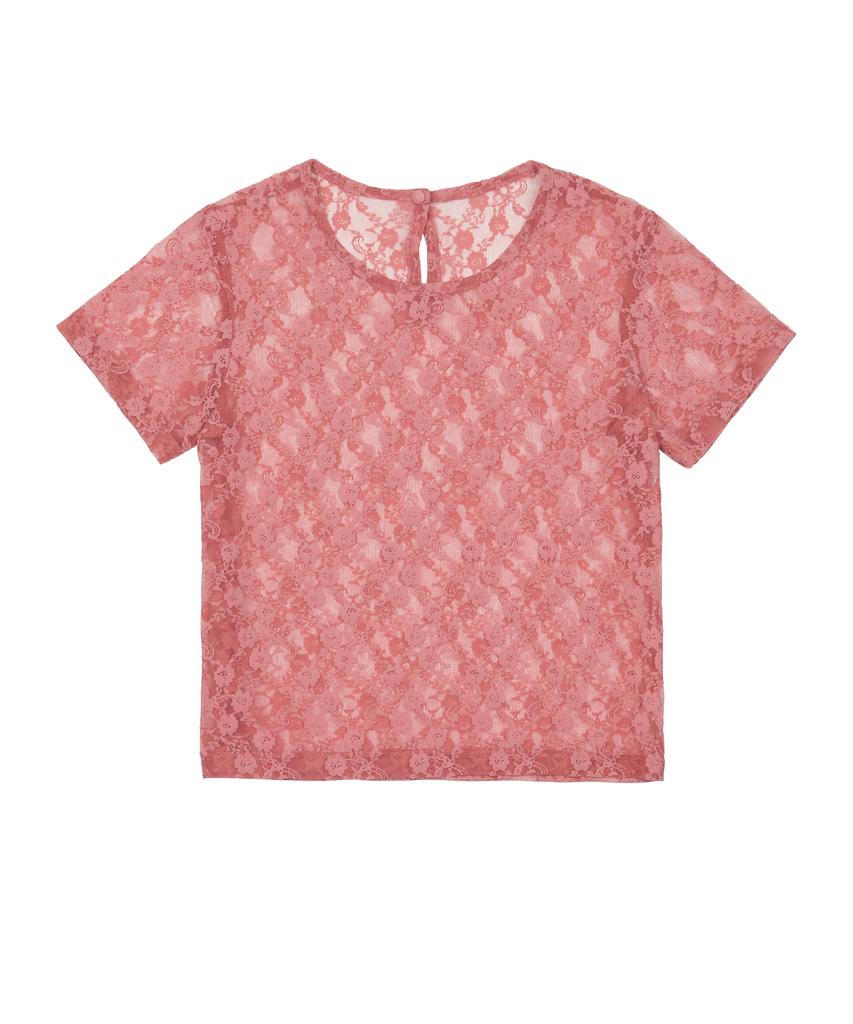 LARTIGENT L3 Lace T-Shirt(Pink)