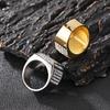 Full Zirconia King's Ring for Men Shiny Hip Hop Stainless Steel Jewelry Male Glamour Gift Square Large Rings Trendy Anillos