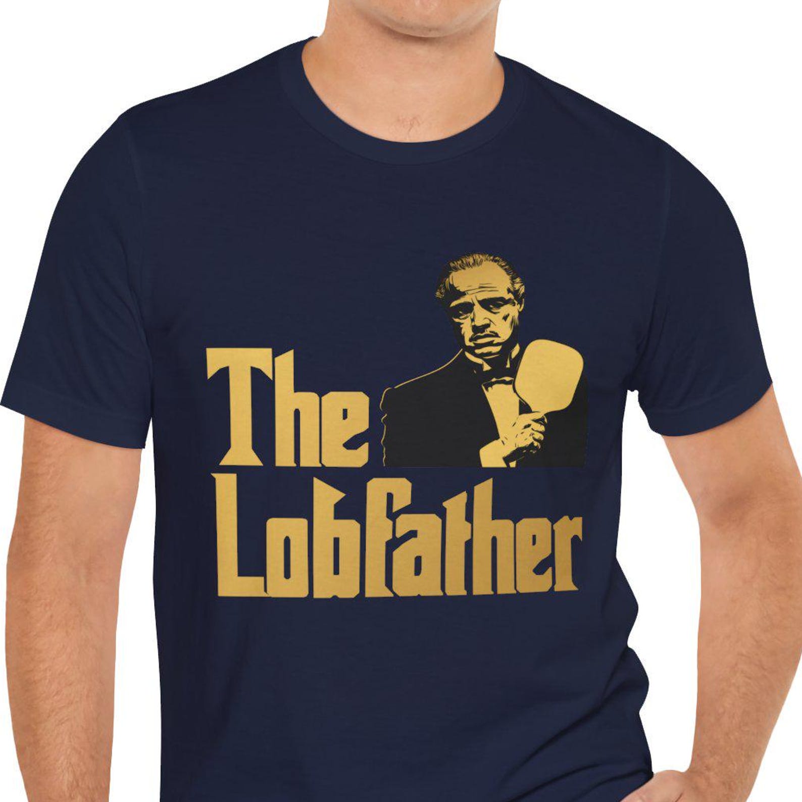 The Lobfather Pickleball T-Shirt | Marlon Brando Parody Tee | Bella Canvas 3001 | DTF Print | Funny Pickleball Gift 2XL