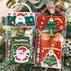 Christmas Stationery Set Kids Cartoon Gel Pen Bookmark Notebook Sticky Note Keychain Set School Supplies Student  Year Gift